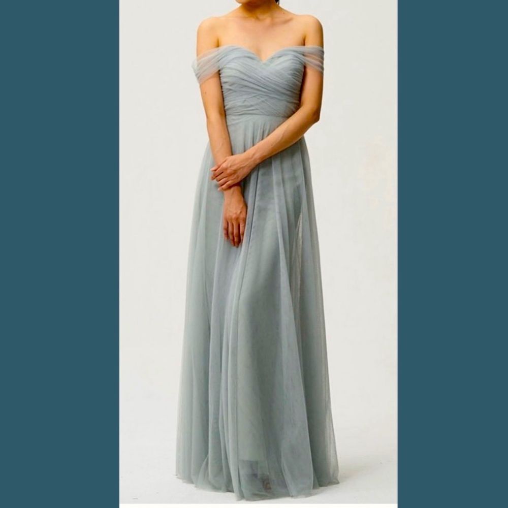 Jenny Yoo Julia Morning Mist Tulle Dress 1853